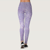 Leggings Parties scintillant moderne Lavender violet étince (Dos)