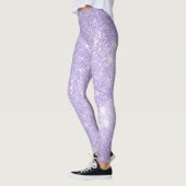 Leggings Parties scintillant moderne Lavender violet étince (Gauche)