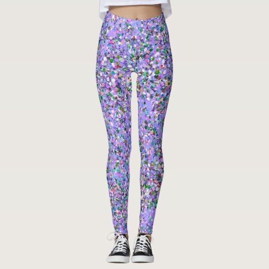 Leggings Parties scintillant Mosaic moderne Grit #4 (Devant)