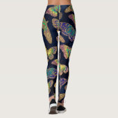 Leggings Parties scintillant Motif d'aquarelle marine (Dos)