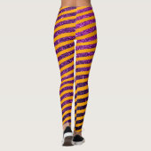 Leggings Parties scintillant mûre d'Halloween orange violet (Dos)