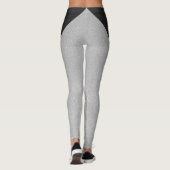 Leggings Parties scintillant noire et blanche Drapeau Gay p (Dos)