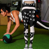 Leggings Parties scintillant noire moderne Étincelle Chat P