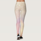 Leggings Parties scintillant Or Chic Iridescente Holographi (Dos)