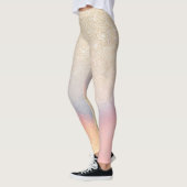 Leggings Parties scintillant Or Chic Iridescente Holographi (Gauche)