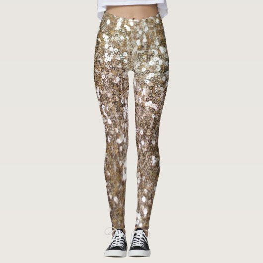 Leggings Parties scintillant Or Comfy Cosy Trendy Workout C (Devant)
