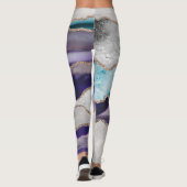 Leggings Parties scintillant or de l'agate d'encre Glam #2  (Dos)