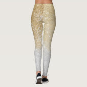 Leggings Parties scintillant or et argent Ombre design de l (Dos)
