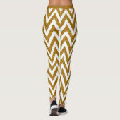 Leggings Parties scintillant or glam élégant Chevron Stripe (Dos)