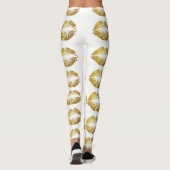 Leggings Parties scintillant or lèvres #2 (Dos)