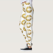 Leggings Parties scintillant or lèvres #2 (Gauche)