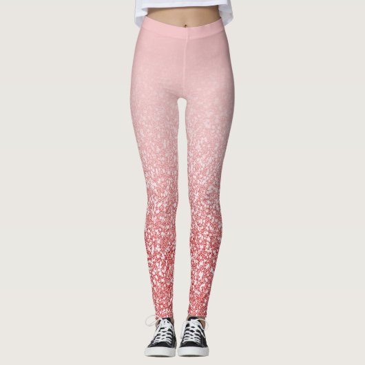 Leggings Parties scintillant or rose Blush Ombre (Devant)