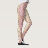 Leggings Parties scintillant or rose Sparkling Fashion Yoga (Droite)