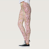 Leggings Parties scintillant or rose Sparkling Fashion Yoga (Gauche)