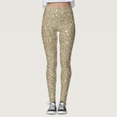 Leggings Parties scintillant Or Sparkly Élégant classe fill (Devant)