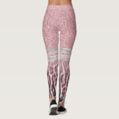 Leggings Parties scintillant poster de animal Chic Girly Ro (Dos)