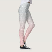 Leggings Parties scintillant princesse gris-blanc #1a (Part (Droite)