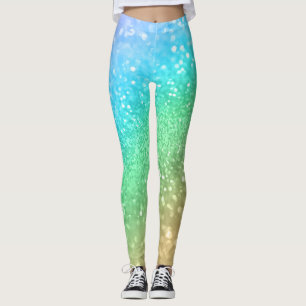 Leggings Parties scintillant Rainbow Princess #1a (Parties
