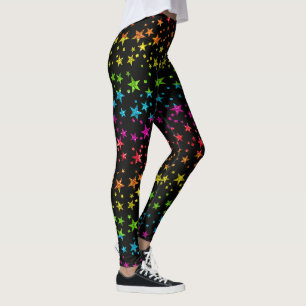 Leggings Parties scintillant Rainbow Star Motif Gay pride c