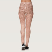 Leggings Parties scintillant rose dorée Sparkle Ombre Foil  (Dos)