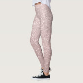 Leggings parties scintillant rose en or (Gauche)