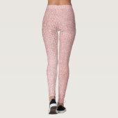 Leggings parties scintillant rose en or étincelante (Dos)