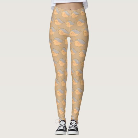 Leggings Parties scintillant rose or Narwhal Unicorne de la (Devant)