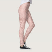 Leggings Parties scintillant rose rose or Blush en verre br (Droite)