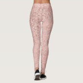 Leggings Parties scintillant rose rose or Blush en verre br (Dos)