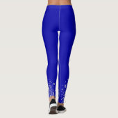 Leggings Parties scintillant royale bleu argent (Dos)