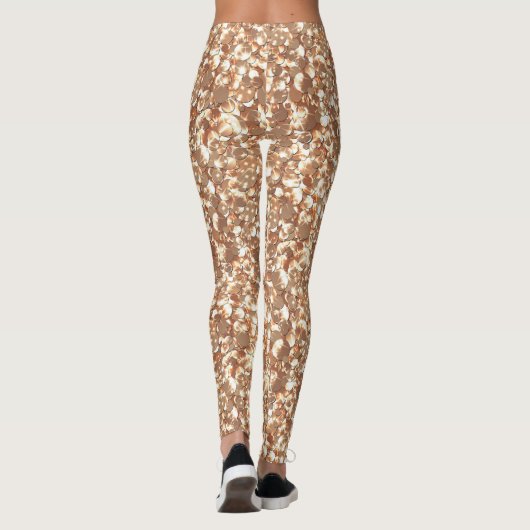 Leggings Parties scintillant transparente étincelle paillet (Dos)