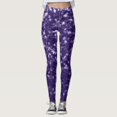 Leggings Parties scintillant violet foncé ultra violet scin (Devant)