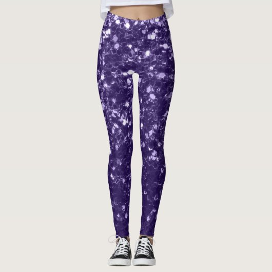 Leggings Parties scintillant violet foncé ultra violet scin (Devant)