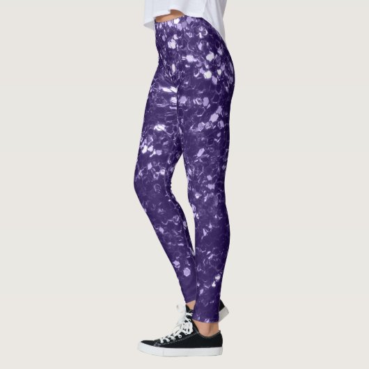 Leggings Parties scintillant violet foncé ultra violet scin (Gauche)