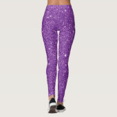 Leggings Parties scintillant violette Fille Montrez Vos Gla (Dos)