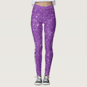 Leggings Parties scintillant violette Fille Montrez Vos Gla (Devant)