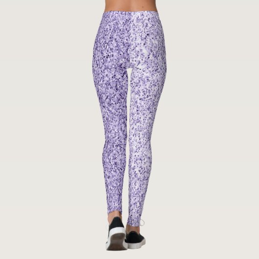 Leggings Parties scintillant violette lavande violet faux é (Dos)