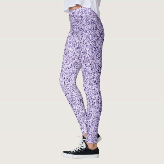 Leggings Parties scintillant violette lavande violet faux é (Gauche)