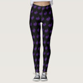 Leggings Parties scintillant violette Silhouette Lapin Lapi (Devant)