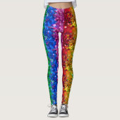 Leggings Parties scintillantes d'arc-en-ciel (Devant)