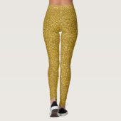 Leggings Parties scintillantes d'or de vacances partout (Dos)