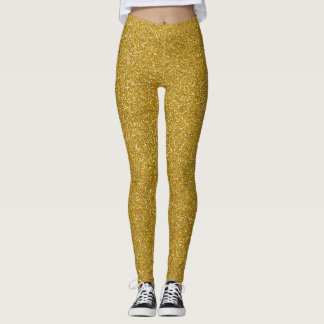 Leggings Parties scintillantes d'or de vacances partout