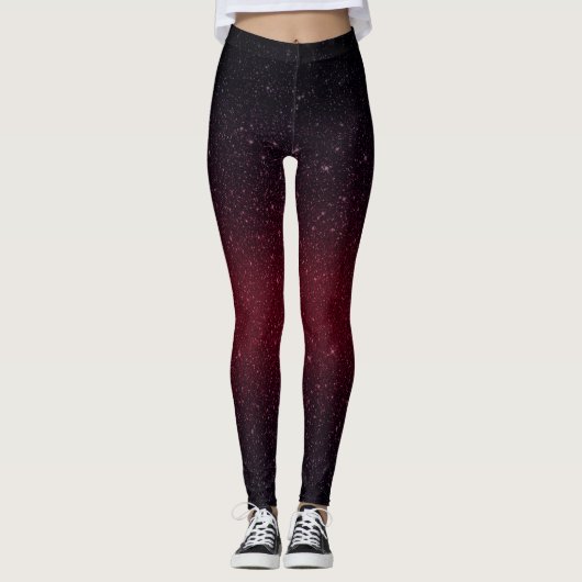 Leggings Parties scintillantes rouges modernes de Faux de (Devant)