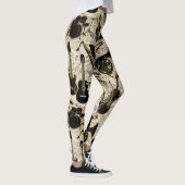 Leggings Partition et instruments Black/Gold ID481 (Droite)