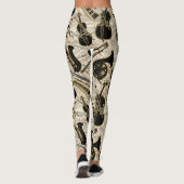Leggings Partition et instruments Black/Gold ID481 (Dos)