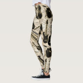 Leggings Partition et instruments Black/Gold ID481 (Gauche)