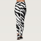 Leggings Partout dans Zebra imprimer des légumineuses.  (Dos)