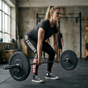 Leggings Pas d'Excuses Juste des Résultats Vêtements de Spo