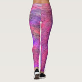 Leggings Passion pour les Motifs roses (Dos)