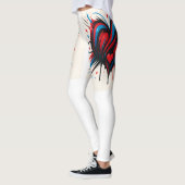 Leggings "Passion Pulse - Gras Manches Longue Coeur Rouge & (Gauche)